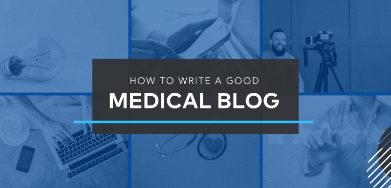 Write a Good Medical Blog Banner