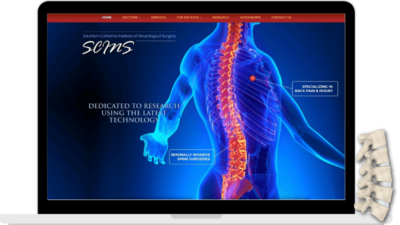 neurological surgery website design