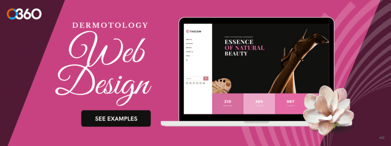O360 Ad - Dermatology Web Design