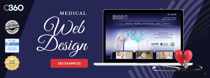 O360 Ad - Medical Web Design